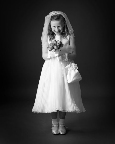 Holy Communion portrait of young girl at Cormac Byrne Photography.  