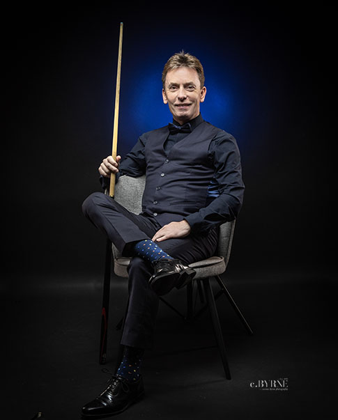 Snooker world champion Ken Doherty photographed for the Faces of Ireland Portrait Archive.  